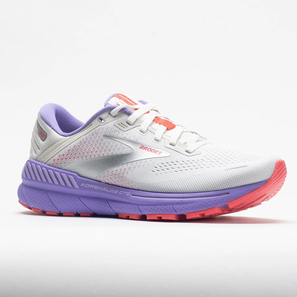 Brooks Adrenaline GTS 22 Women's White/Coral/Purple 5 Brooks Adrenaline GTS 22 Women's White/Coral/Purple - Image 5