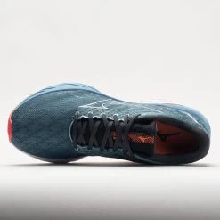 Mizuno Wave Inspire 19 Men's Provincial Blue/White -Fashion Shoes Specialty Store 049707 2