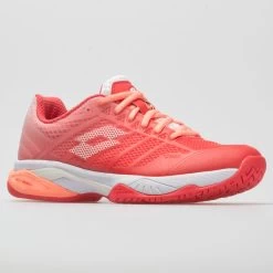 Lotto Mirage 300 II Speed Women's Red Fluo/All White/Vivid Rose -Fashion Shoes Specialty Store 116004 5