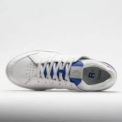 On Running On The Roger Clubhouse Men's White/Indigo -Fashion Shoes Specialty Store 116858 2