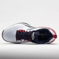 Diadora Blushield Torneo 2 AG Men's White/Blue Corsair/Fiery Red -Fashion Shoes Specialty Store 117025 2