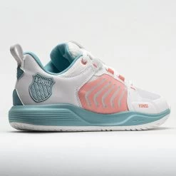 K-Swiss Ultrashot Team Women's Blanc De Blanc/Nile Blue/Desert Flower -Fashion Shoes Specialty Store 117136 6