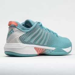 K-Swiss Hypercourt Supreme Women's Nile Blue/Blanc De Blanc/Desert Flo -Fashion Shoes Specialty Store 117151 6