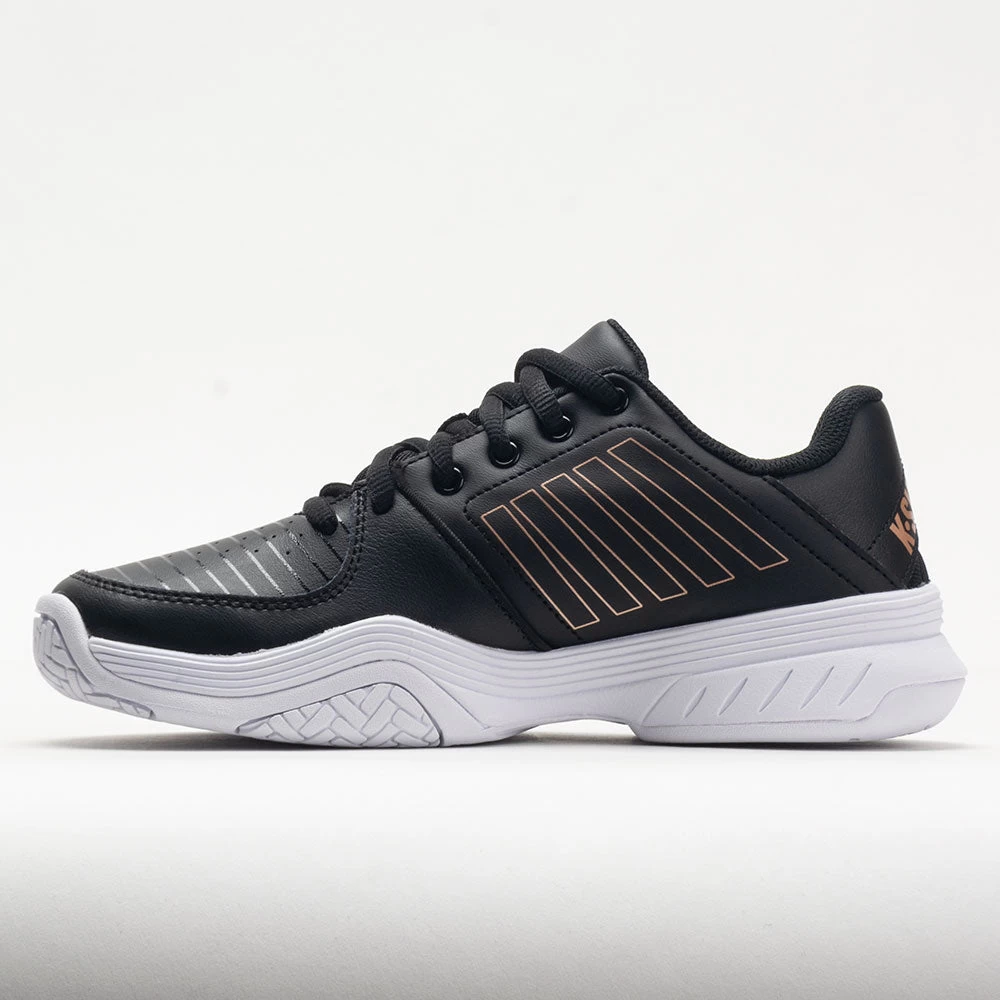 K-Swiss Court Express Women's Black/White/Rose Gold 2 K-Swiss Court Express Women's Black/White/Rose Gold - Image 2