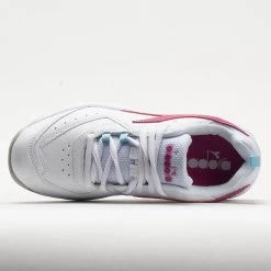 Diadora Challenge 5 SL Junior White/Pinklady -Fashion Shoes Specialty Store 121358 2