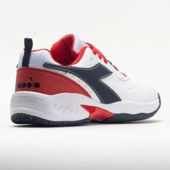 Diadora Challenge 5 SL Junior White/Blue Corsair/Fiery Red -Fashion Shoes Specialty Store 121359 6