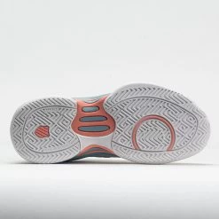 K-Swiss Hypercourt Express 2 Junior Blanc De Blanc/Nile Blue/Desert -Fashion Shoes Specialty Store 121383 4