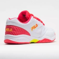 Fila Axilus Energized 2 Junior White/Diva Pink/Safety Yellow -Fashion Shoes Specialty Store 121422 6