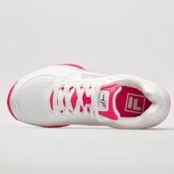 Fila Volley Zone Women's White/Pink/White -Fashion Shoes Specialty Store 360236 2