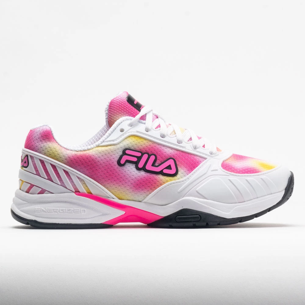 Fila Volley Zone Women's Tie-Dye Print White/Pink/Black 1 Fila Volley Zone Women's Tie-Dye Print White/Pink/Black