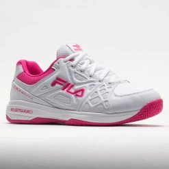 Fila Double Bounce 3 Women's White/White/Pink Glo -Fashion Shoes Specialty Store 370042 5