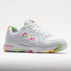 Fila Double Bounce 3 Women's White/White/Multicolor -Fashion Shoes Specialty Store 370043 5