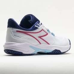 Diadora Trofeo 2 AG Pickleball Women's White/Blueprint/Pink Yarrow -Fashion Shoes Specialty Store 370081 6