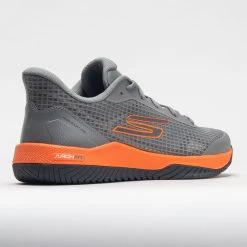 Skechers Viper Court Pro Men's Grey/Orange -Fashion Shoes Specialty Store 370104 6