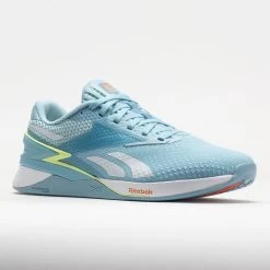 Reebok Nano X3 Women's Blue Pearl/Energy Glow/Peach Fuzz -Fashion Shoes Specialty Store 561901 5