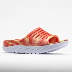 HOKA Ora Recovery Slide Swirl Unisex Yellow Pear/Fiesta 10 HOKA Ora Recovery Slide Swirl Unisex Yellow Pear/Fiesta -Fashion Shoes Specialty Store 570558 5