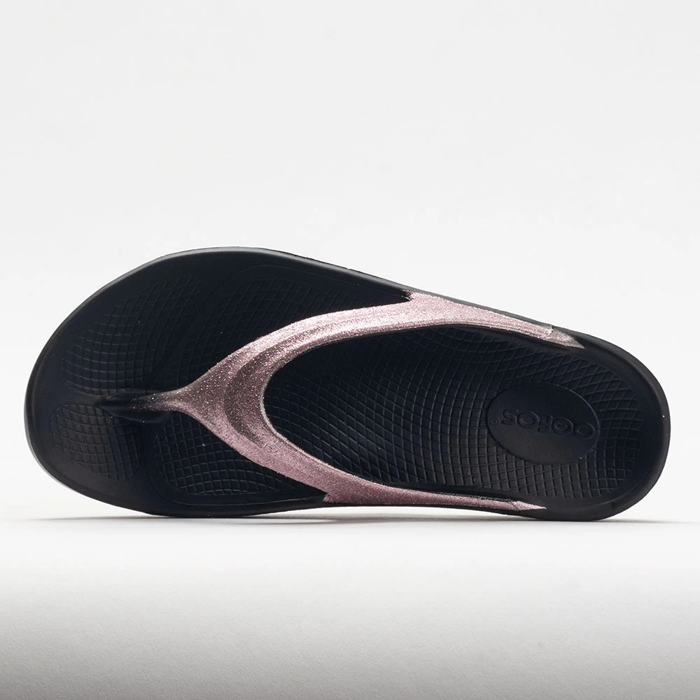 OOFOS OOlala Luxe Women's Rose Sparkle 2 OOFOS OOlala Luxe Women's Rose Sparkle - Image 2