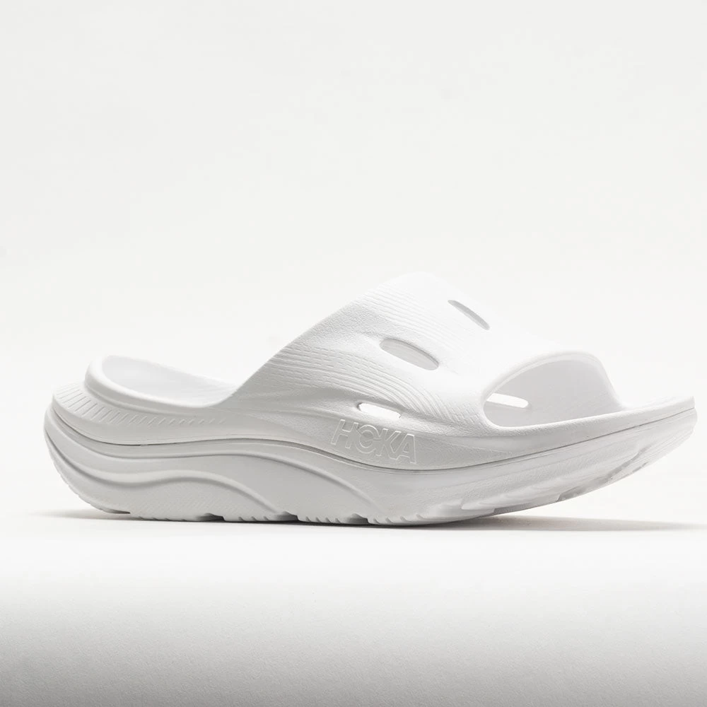 HOKA Ora Recovery Slide 3 Unisex White/White 5 HOKA Ora Recovery Slide 3 Unisex White/White - Image 5