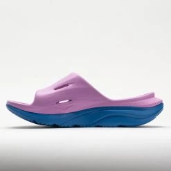 HOKA Ora Recovery Slide 3 Unisex Cyclamen/Coastal Sky 8 HOKA Ora Recovery Slide 3 Unisex Cyclamen/Coastal Sky -Fashion Shoes Specialty Store 570612 1